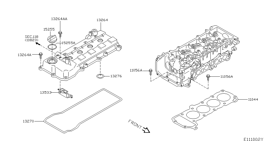 Прокладка ГБЦ Nissan Note (2005-2014)