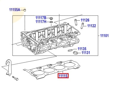 Прокладка ГБЦ Toyota Rav 4 III (2005-2013)