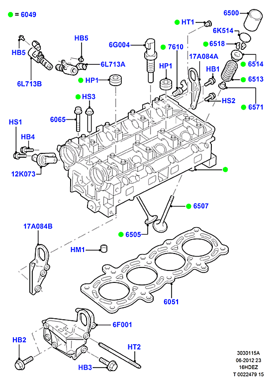 Прокладка ГБЦ Ford Focus 2 100 л.с. (2005-2011)