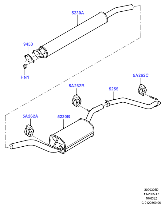 Прокладка трубы приемной Ford Focus 3 (2011-н.в.)