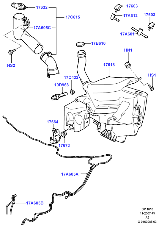 Бачок омывателя Ford Mondeo 4 (2007-2015)