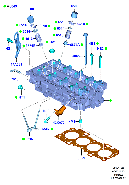 Прокладка ГБЦ Ford Fusion (2002-2012)