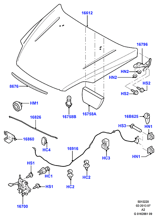 Молдинг капота (хром) Ford Mondeo 4 (2007-2015)