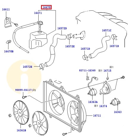 Бачок расширительный Toyota Camry v40 (2006-2011)