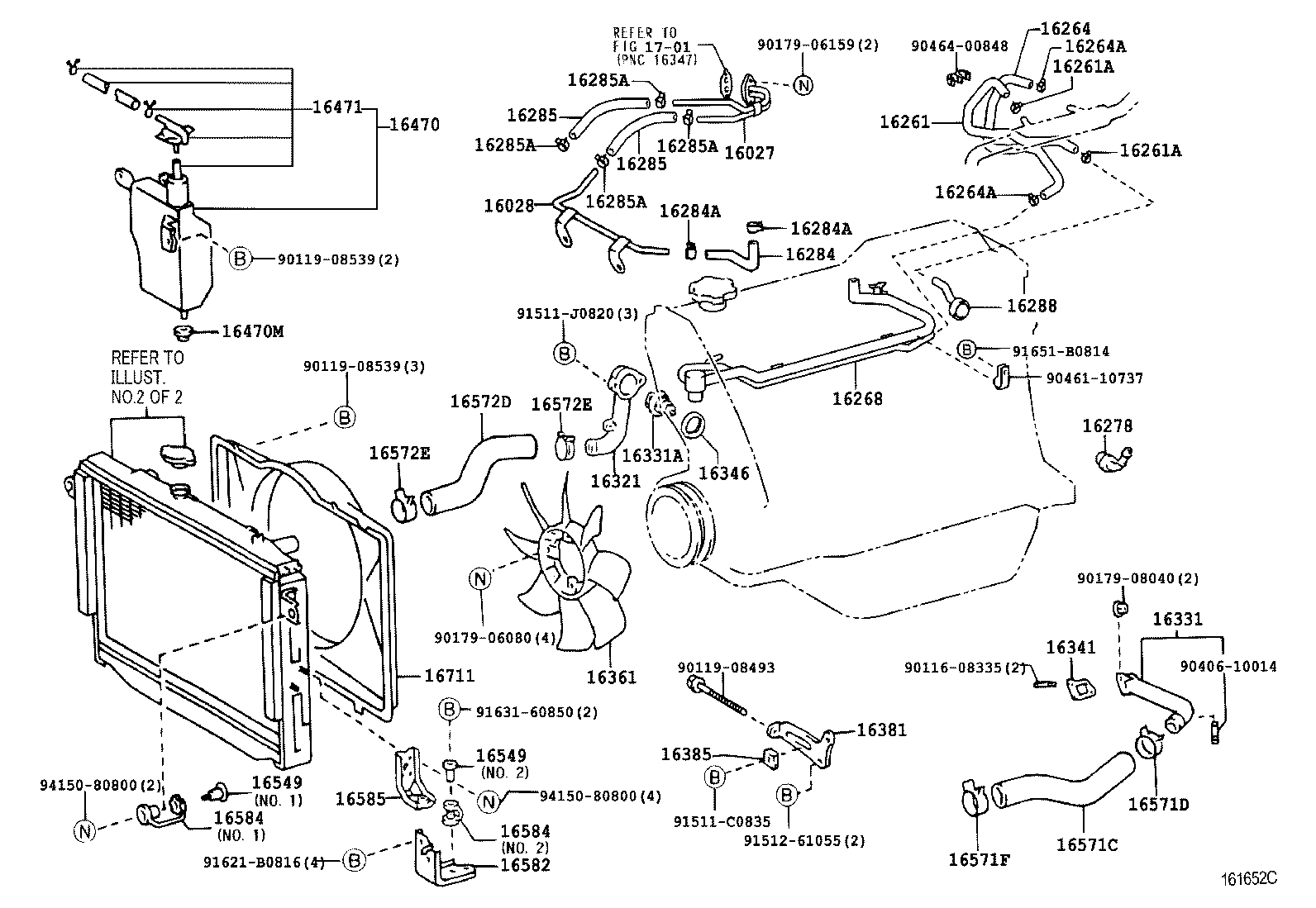 Бачок расширительный Toyota L Cruiser 100 (2002-2007)