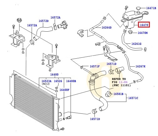 Бачок расширительный Toyota Corolla e150 (2006-2012)