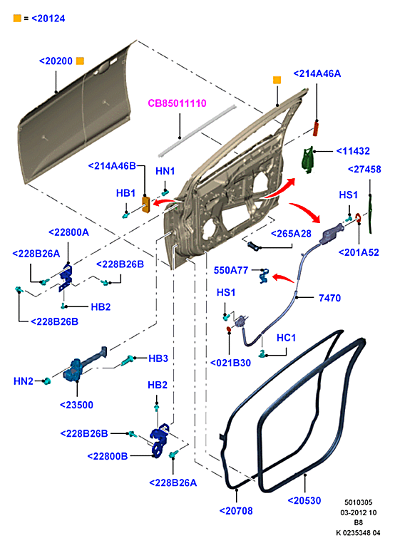 Дверь передняя правая Ford Focus 3 (2011-н.в.)