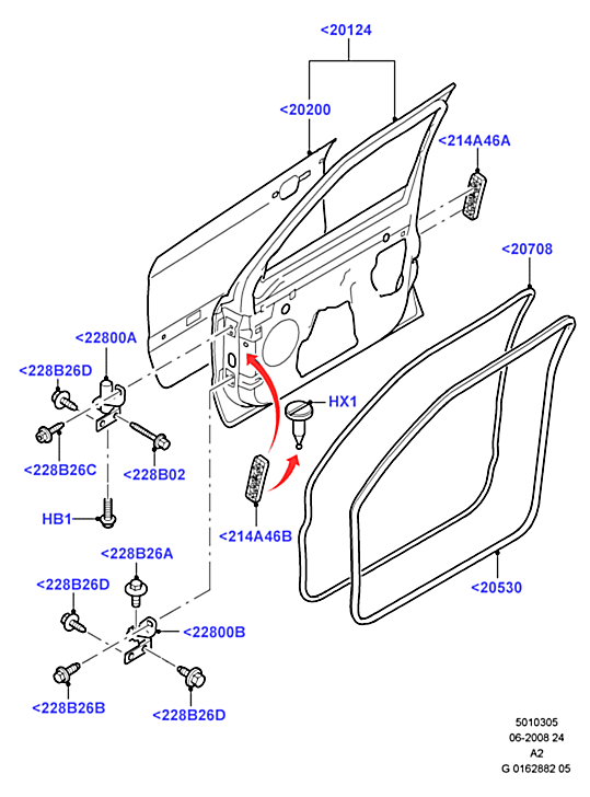 Дверь передняя правая Ford Mondeo 4 (2007-2015)