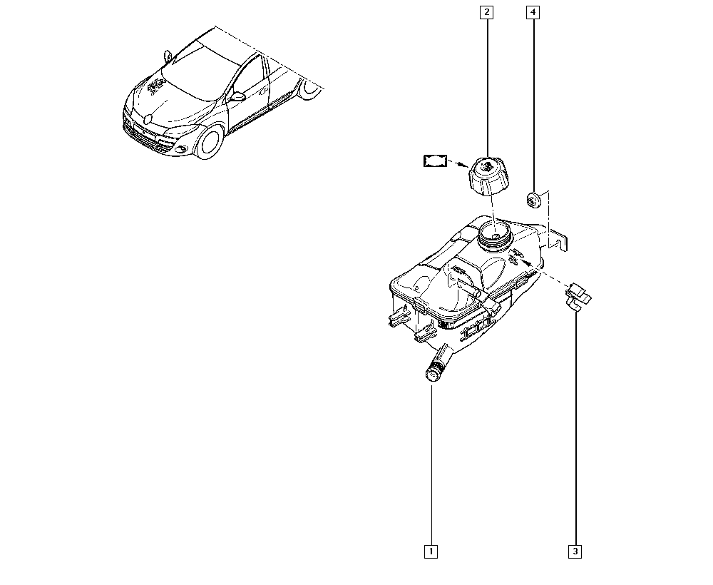 Бачок расширительный Renault Megane 3 (2009-2014)