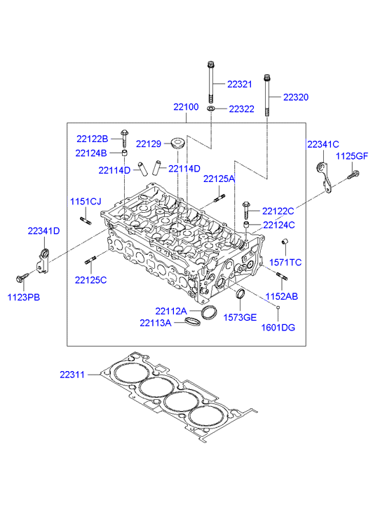 Прокладка ГБЦ Hyundai Santa Fe 3 (2012-н.в.)