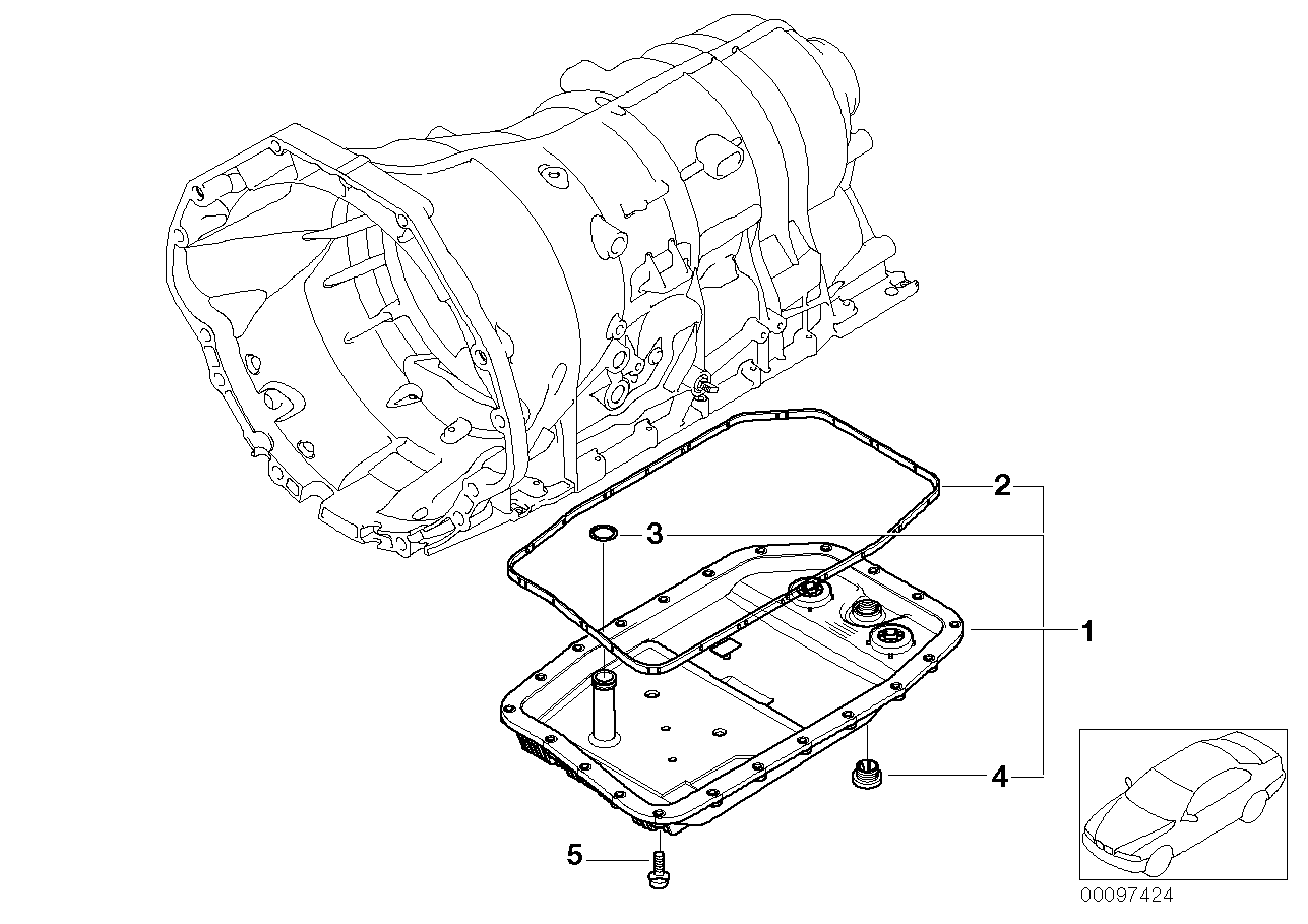 Фильтр АКПП с поддоном в сборе BMW X3 E83 (2006-2010)