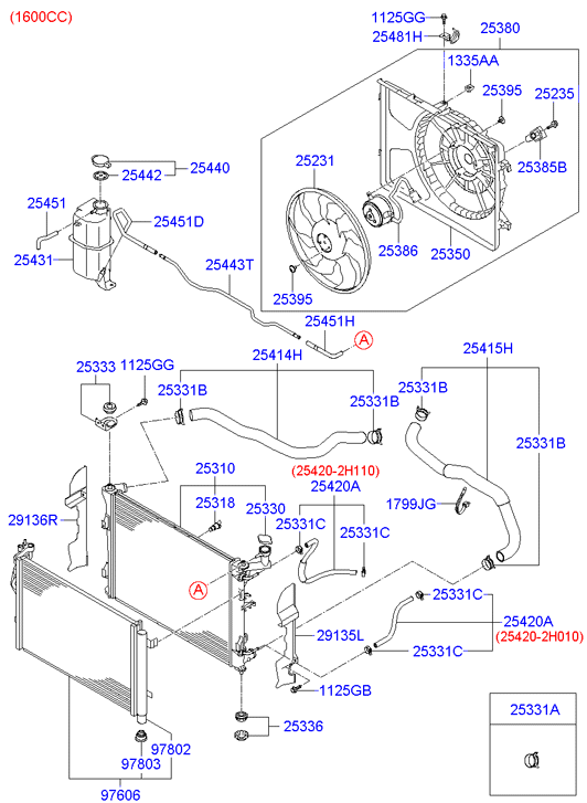 Патрубок радиатора верхний Hyundai i30 I (2007-2012)