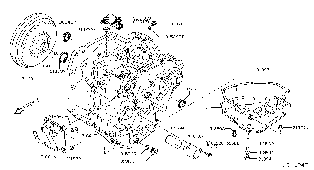 Фильтр АКПП Nissan X-Trail T32 (2015-н.в.)