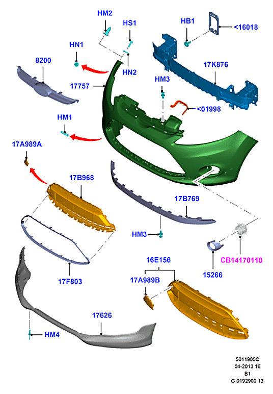 Решетка радиатора Ford Fiesta 6 (2008-2012)