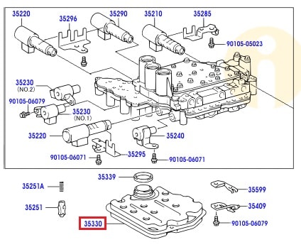 Фильтр АКПП Toyota Camry v40 (2006-2011)