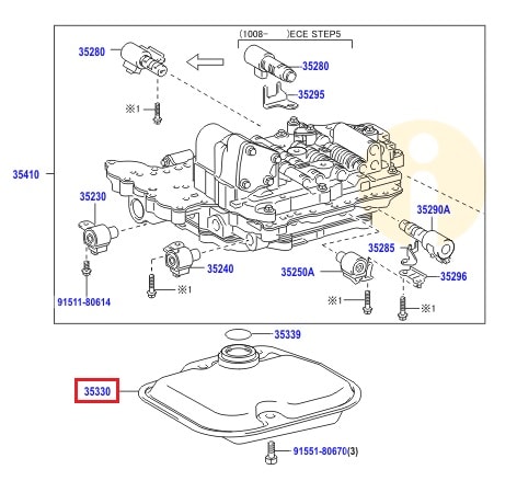 Фильтр АКПП Toyota Corolla e150 (2006-2012)