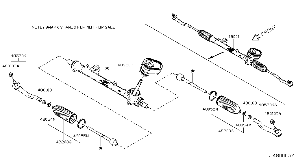 Пыльник рейки рулевой Nissan Sentra B17 (2012-2017)