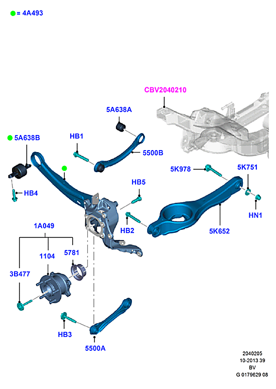 Рычаг задней подвески Ford Kuga 1 (2008-2013)