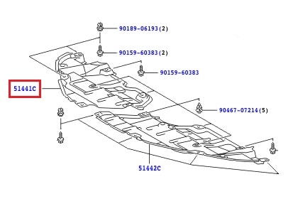 Пыльник бампера переднего правый Toyota Camry v40 (2006-2011)