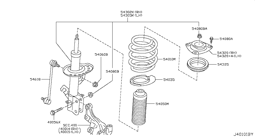 Пыльник отбойник амортизатора переднего Nissan Sentra B17 (2012-2017)