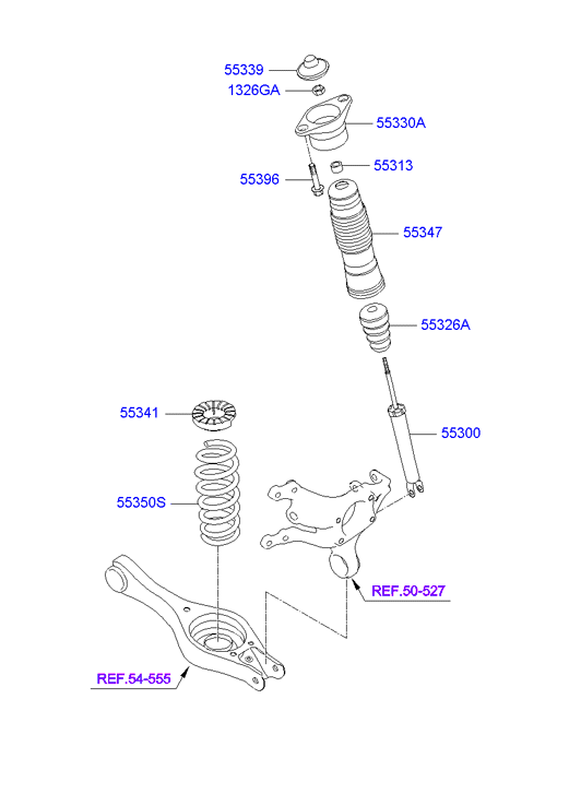 Отбойник амортизатора заднего Hyundai i30 I (2007-2012)