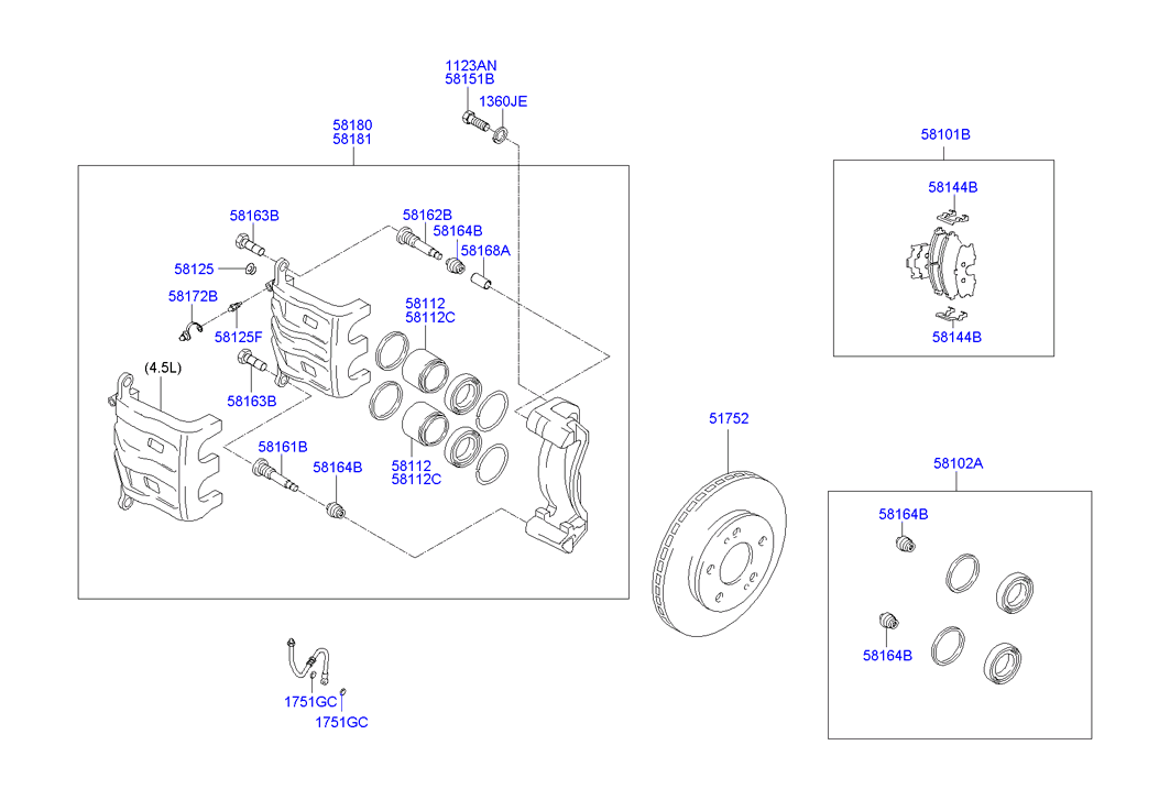 Поршень суппорта заднего Hyundai Santa Fe 3 (2012-н.в.)