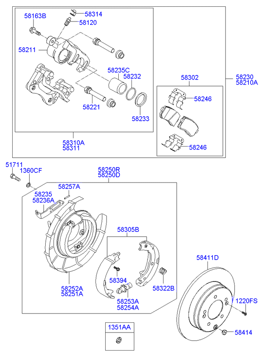 Поршень суппорта заднего Hyundai i30 I (2007-2012)