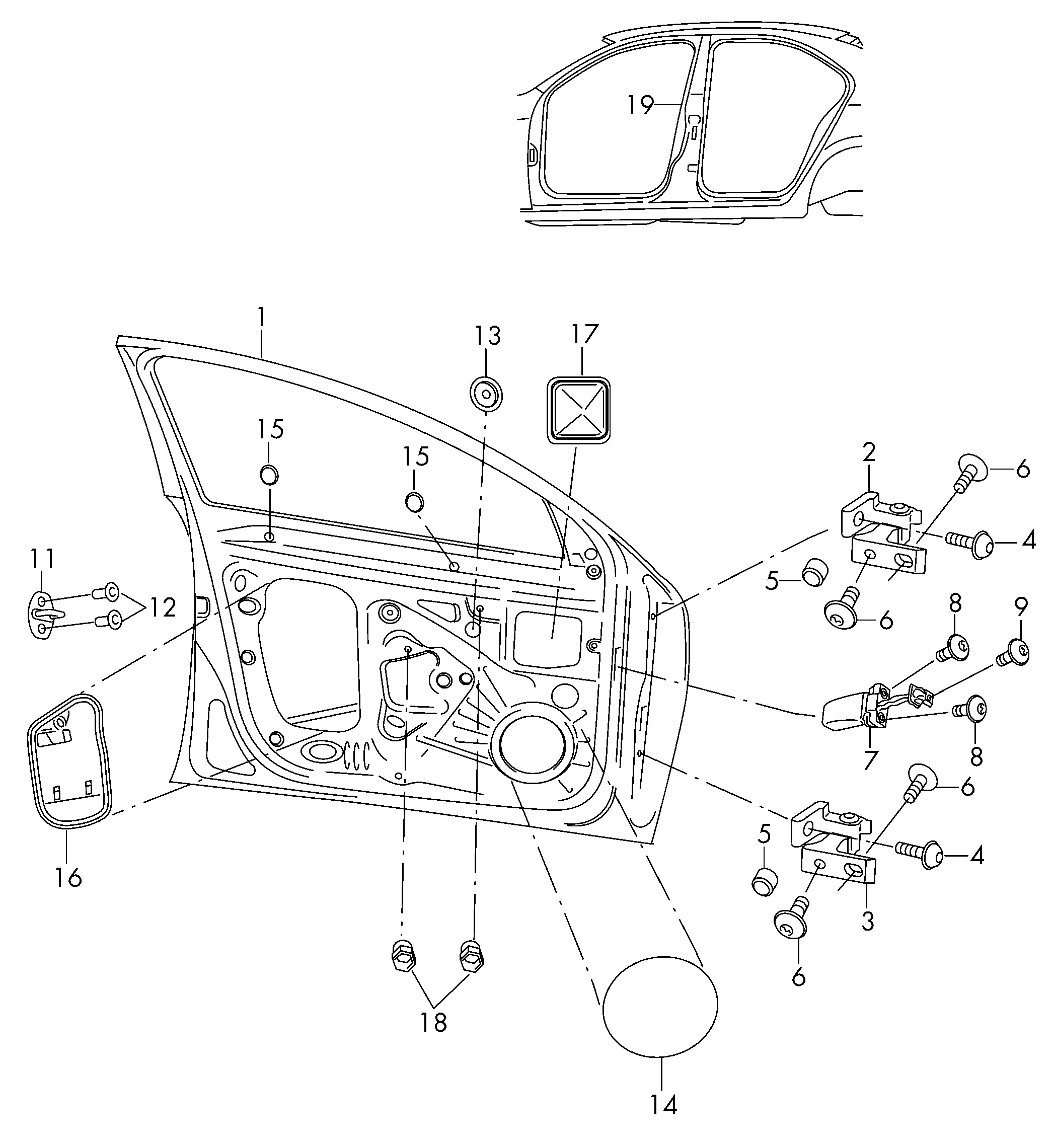 Дверная карта шкода октавия а5