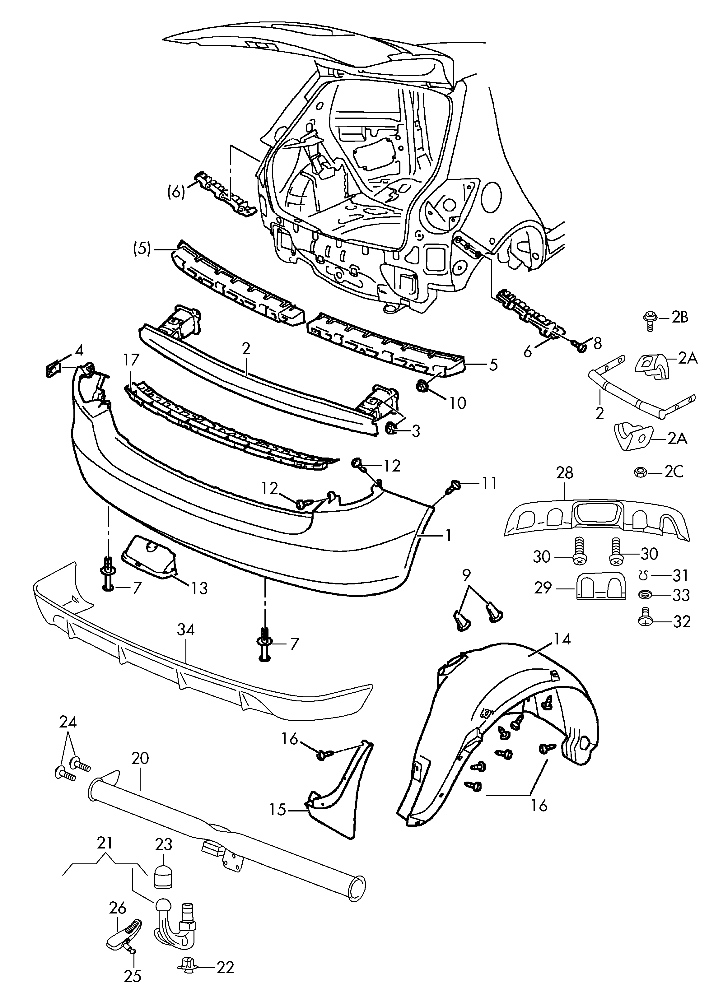 Подкрылок задний правый Skoda Fabia 2 (2010-2015)