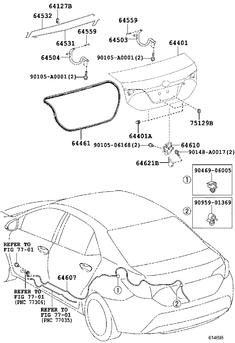 Крышка а Toyota Corolla e180 (2013-н.в.)