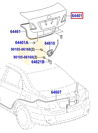 Крышка а Toyota Corolla e150 (2006-2012)