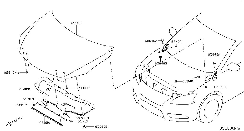 Капот Nissan Sentra B17 (2012-2017)