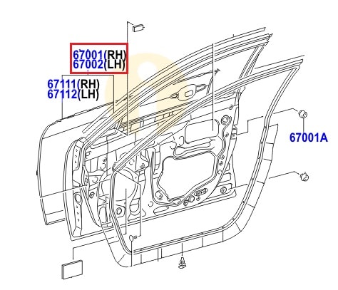 Дверь передняя правая Toyota Camry v40 (2006-2011)