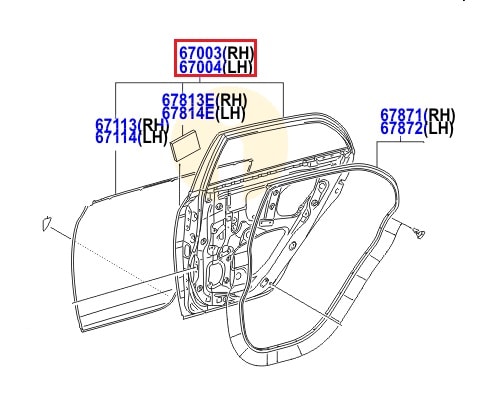 Дверь задняя правая Toyota Corolla e150 (2006-2012)