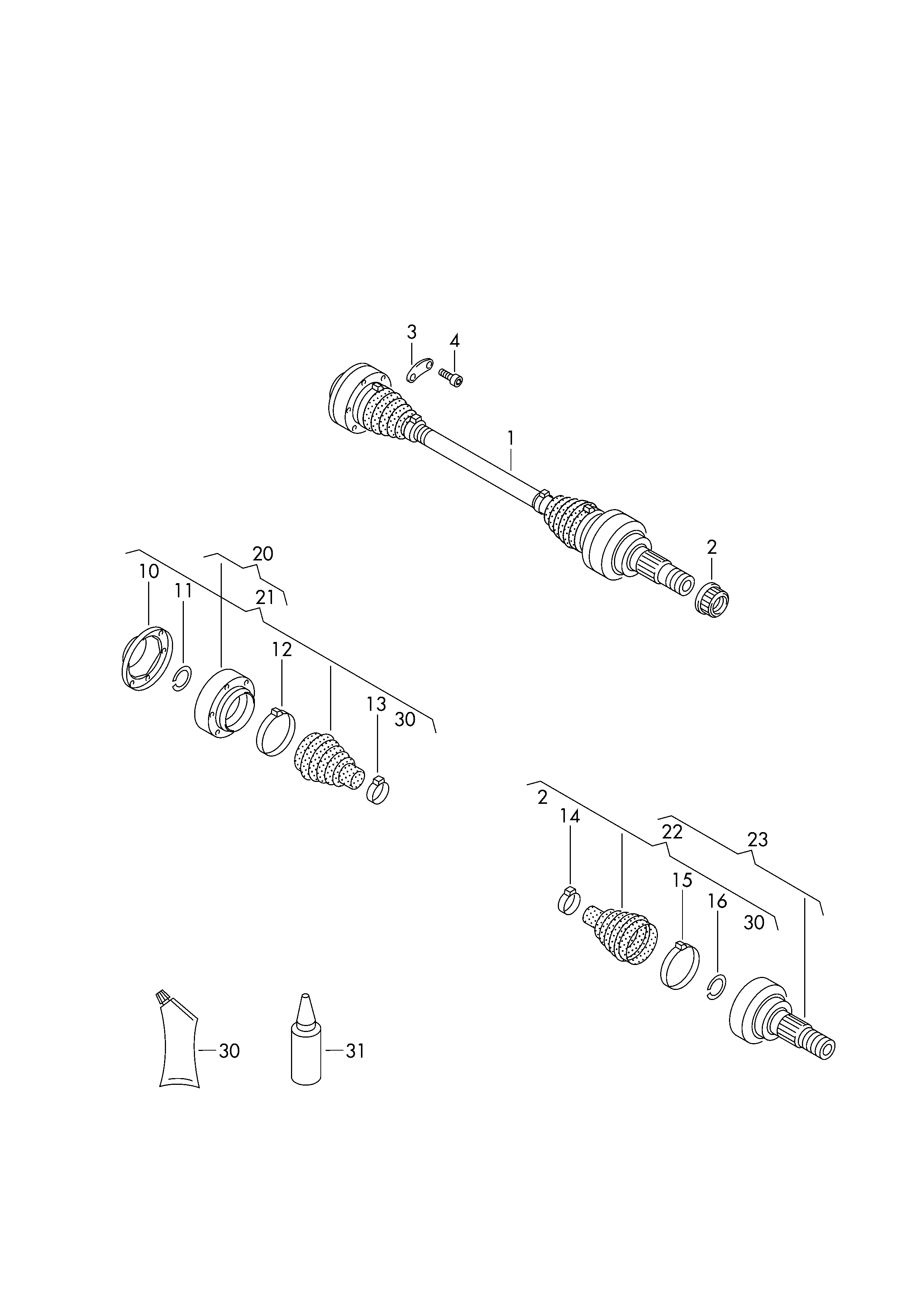 ШРУС внутренний Volkswagen Touareg 1 (2002-2010)