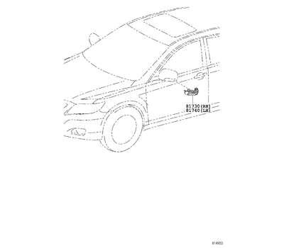 Повторитель поворота правый (зеркало) Toyota Prius 30 (2009-н.в.)