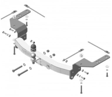 Фаркоп Motodor для Toyota Land Cruiser 200 (2007-2021)