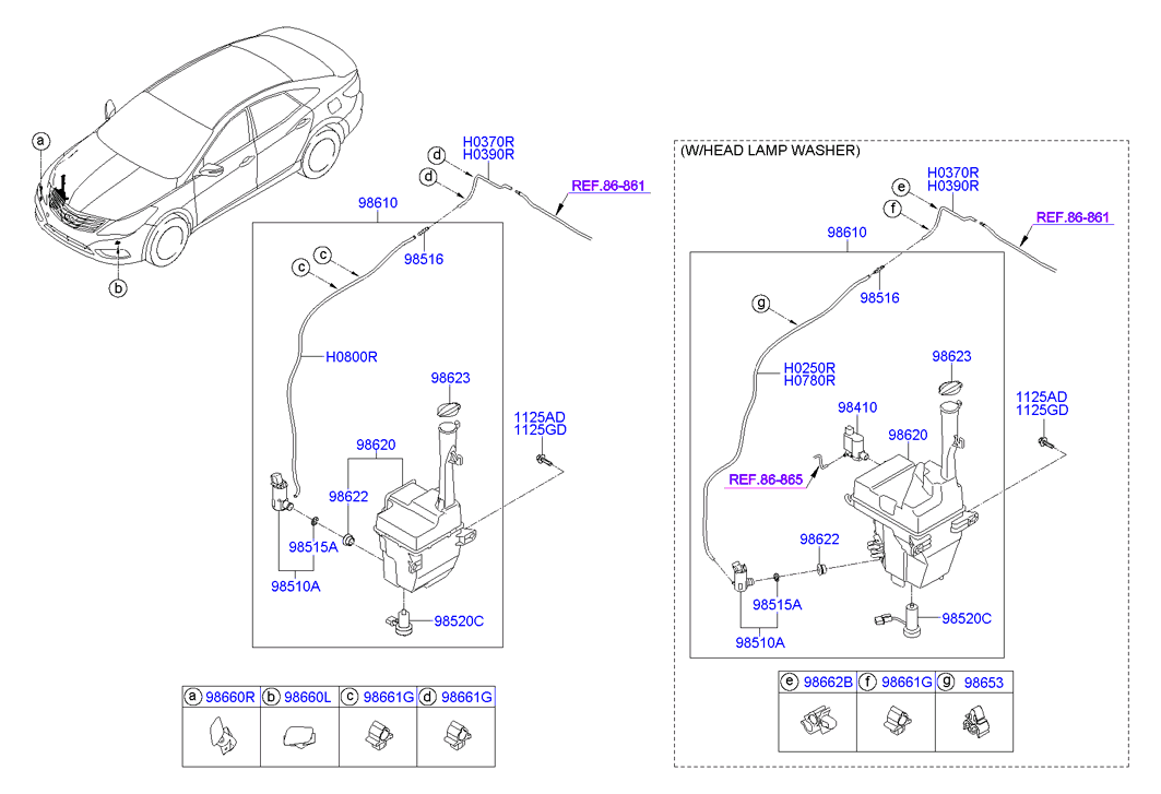 Насос омывателя Hyundai Elantra 4 (2006-2010)