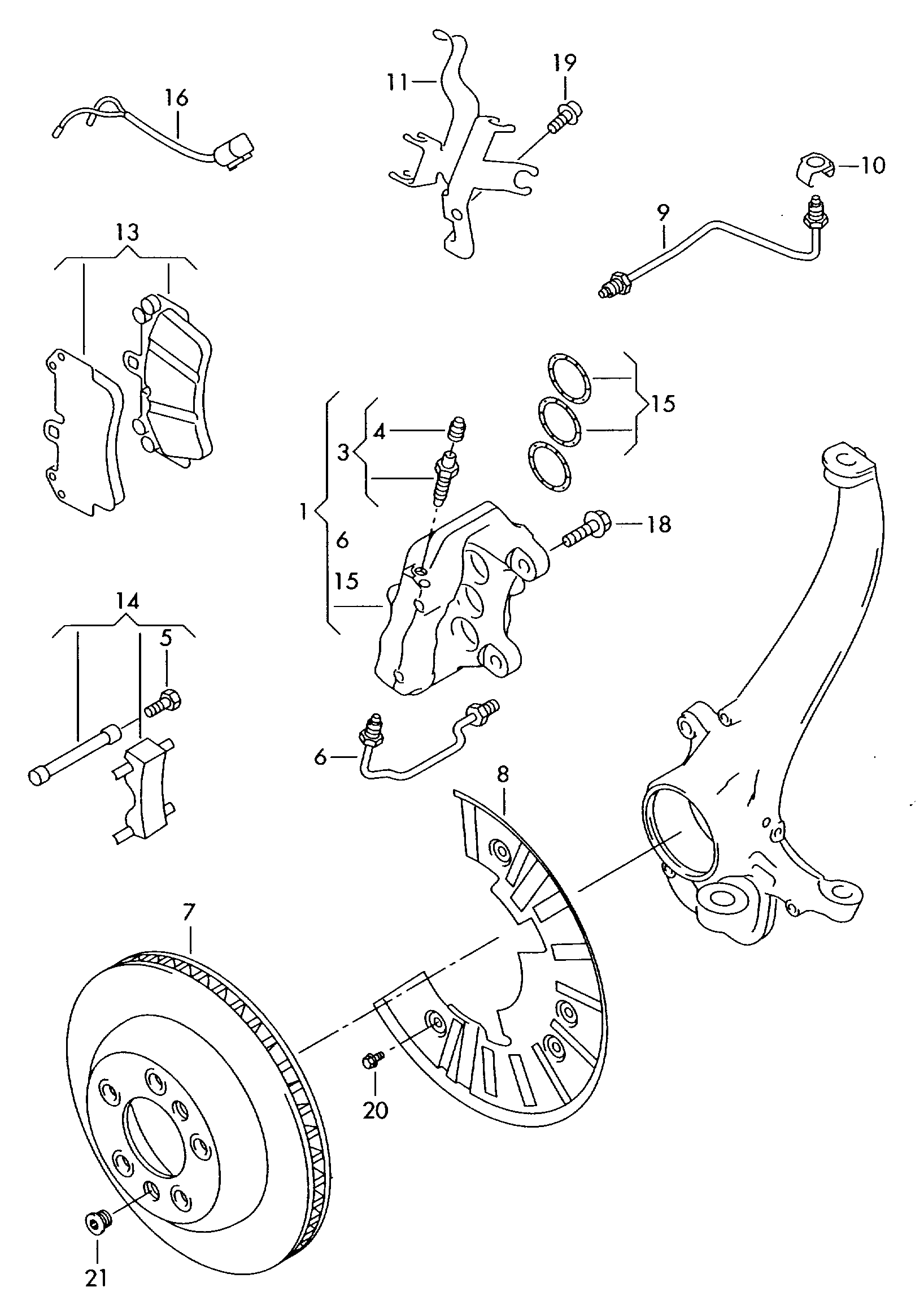 Колодки тормозные передние Volkswagen Touareg 1 (2002-2010)