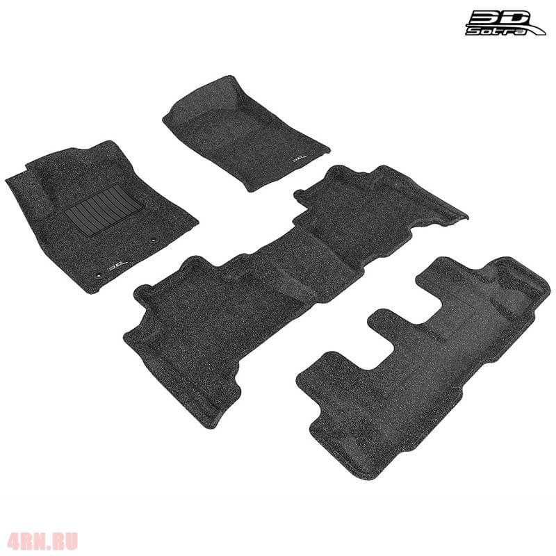 Коврики салона Sotra Liner 3D VIP для Toyota Land Cruiser Prado 150 (2012-2022) 3 ряда