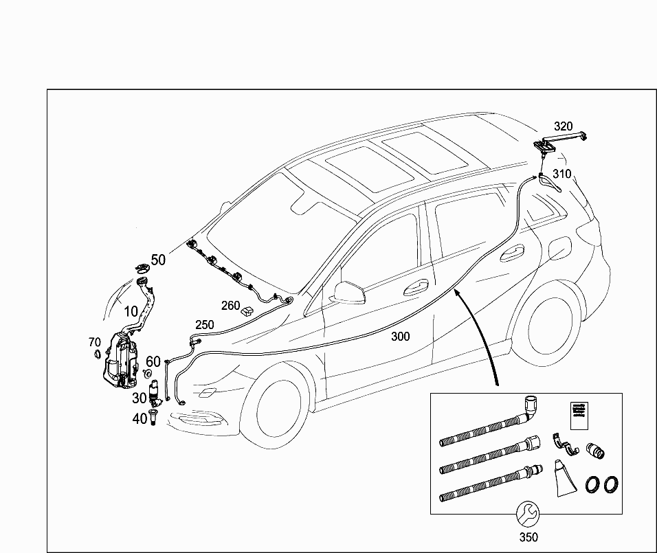 Насос омывателя Mercedes B-klass W246 (2011-н.в.)