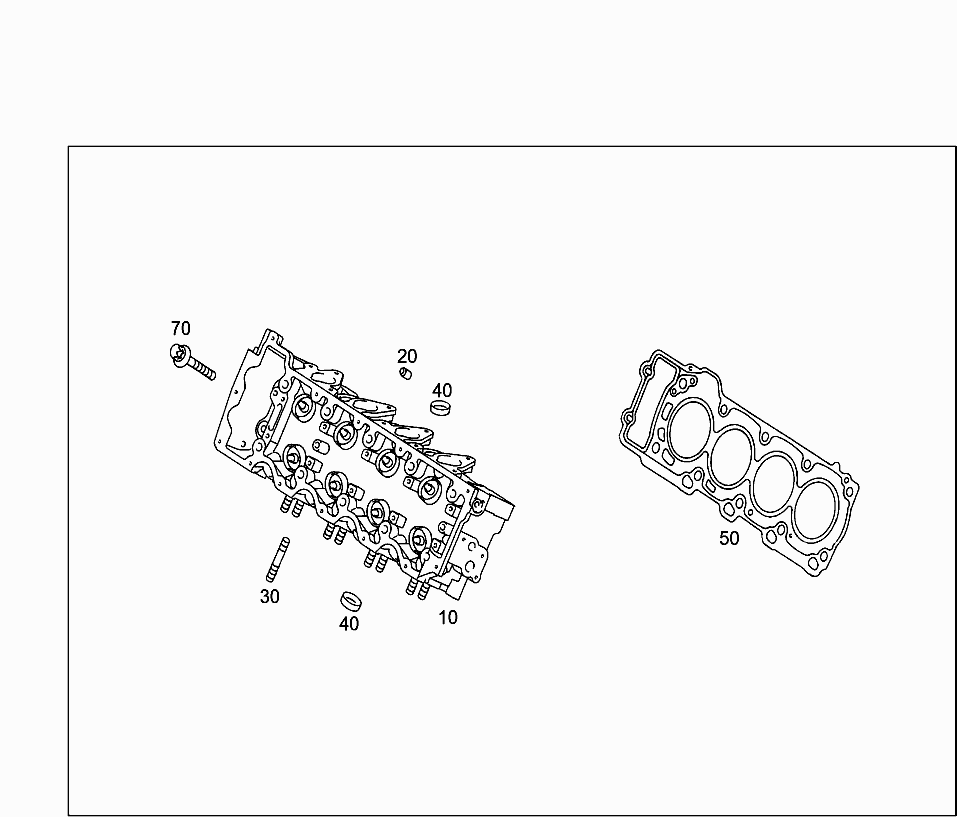 Прокладка ГБЦ (M266940) Mercedes B-klass W245 (2008-2011)