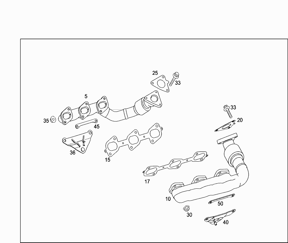 Прокладка выпускного коллектора (М642932) Mercedes S-klass W221 (2005-2013)