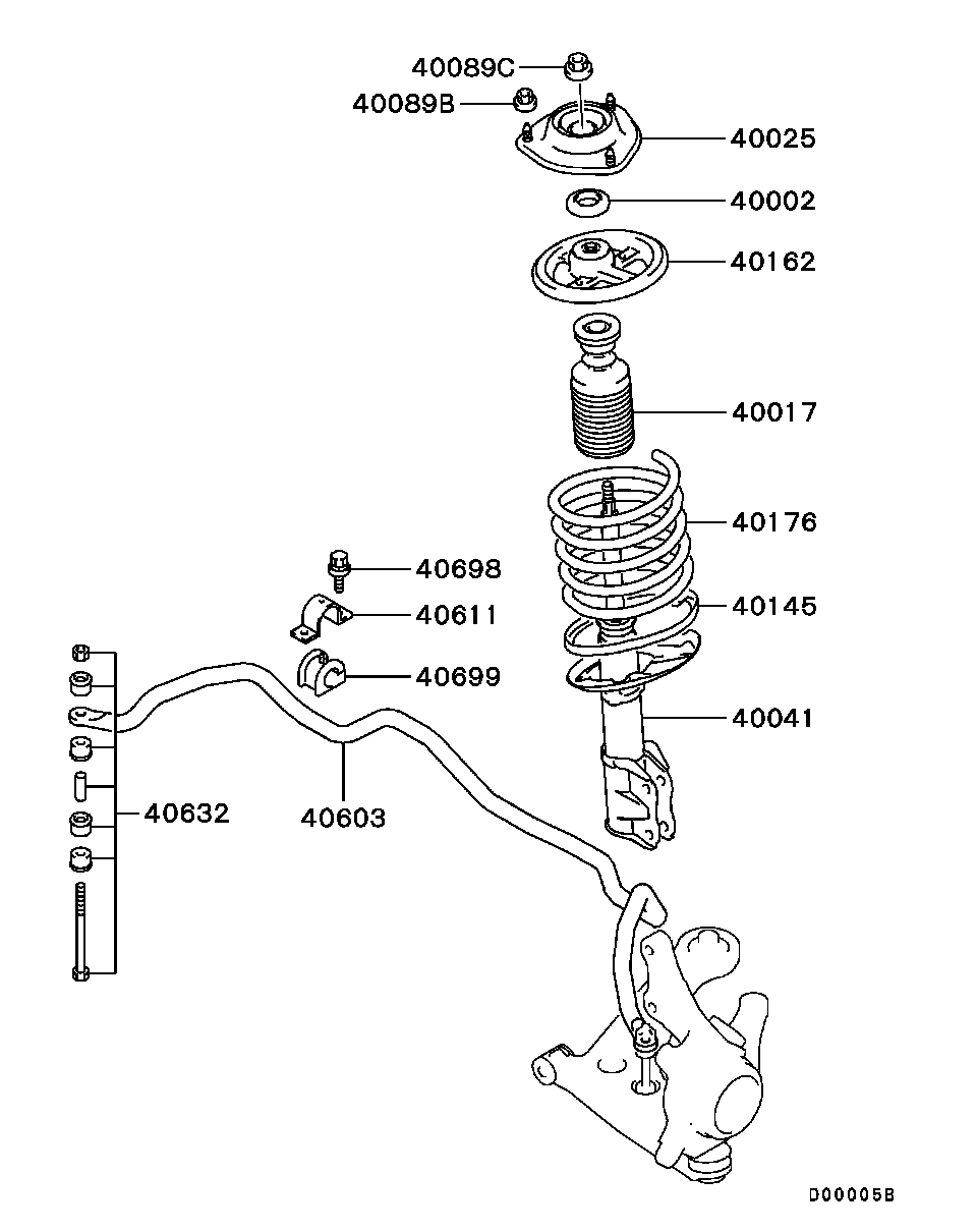 Подшипник опоры амортизатора переднего Mitsubishi ASX (2010-н.в.)