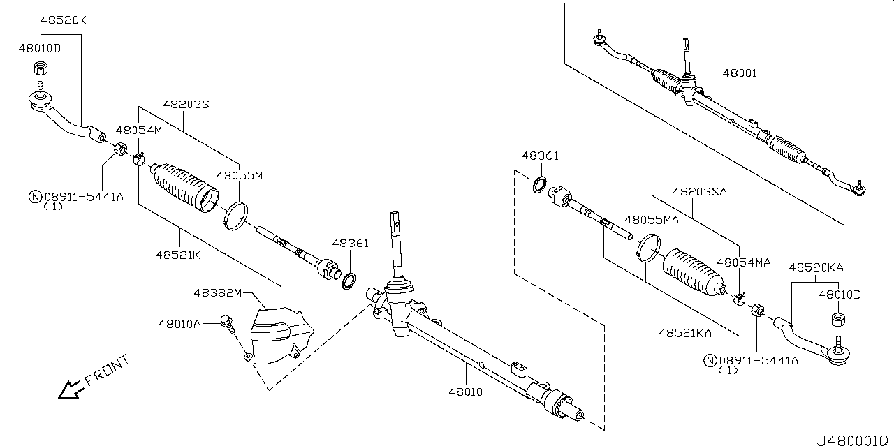 Пыльник рейки рулевой Nissan Qashqai J10 (2007-2014)