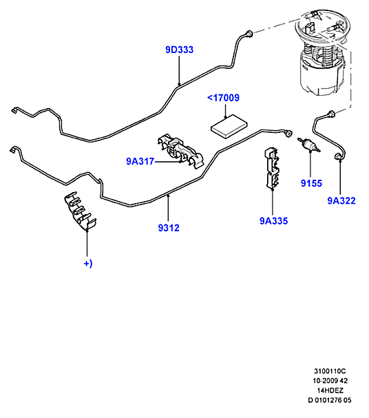 Фильтр топливный Ford Fusion (2002-2012)