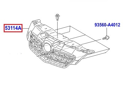 Решетка радиатора Toyota Corolla e150 (2006-2012)