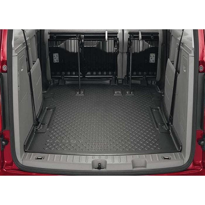 Коврик багажника оригинальный для Volkswagen Caddy фургон, минивэн, maxi 57 мест (2015-2020)