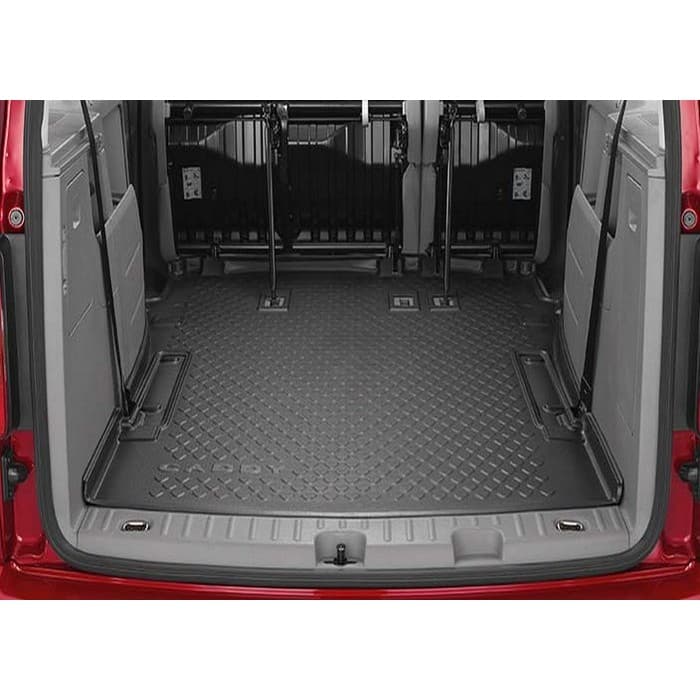 Коврик багажника оригинальный для Volkswagen Caddy фургон, минивэн, maxi 57 мест (2015-2020)